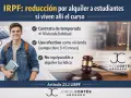 IRPF: reducción 60% alquiler vivienda estudiantes. Contrato temporal, uso efectivo como hogar durante el curso. No es alquiler turístico.