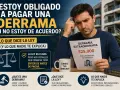 Hombre preocupado revisa documento de derrama extraordinaria de $25,000.