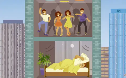 Fiesta en un piso, mientras en el de abajo alguien intenta dormir. ¿Hasta que hora se puede hacer ruido en Cataluña?