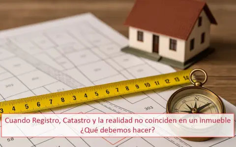 Plano catastral, cinta métrica, brújula y maqueta de casa. Guía para saber como saber quien es el propietario de una vivienda.