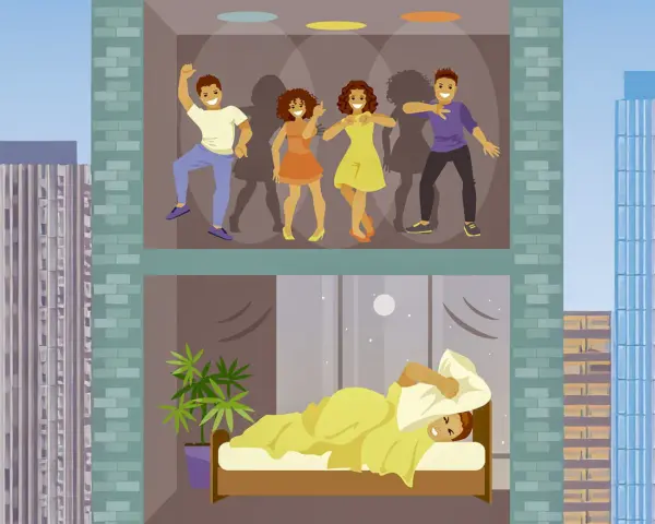 Fiesta en un piso, mientras en el de abajo alguien intenta dormir. ¿Hasta que hora se puede hacer ruido en Cataluña?