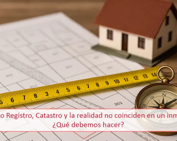 Plano catastral, cinta métrica, brújula y maqueta de casa. Guía para saber como saber quien es el propietario de una vivienda.