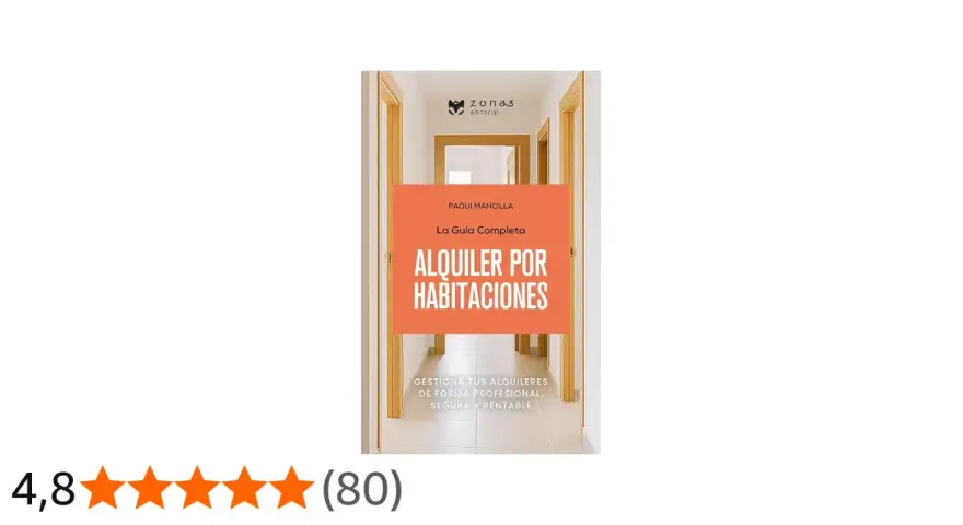 Libro "Alquiler por Habitaciones" de Paqui Mancilla. Guía para saber qué alquiler me puedo permitir y gestionar rentablemente.