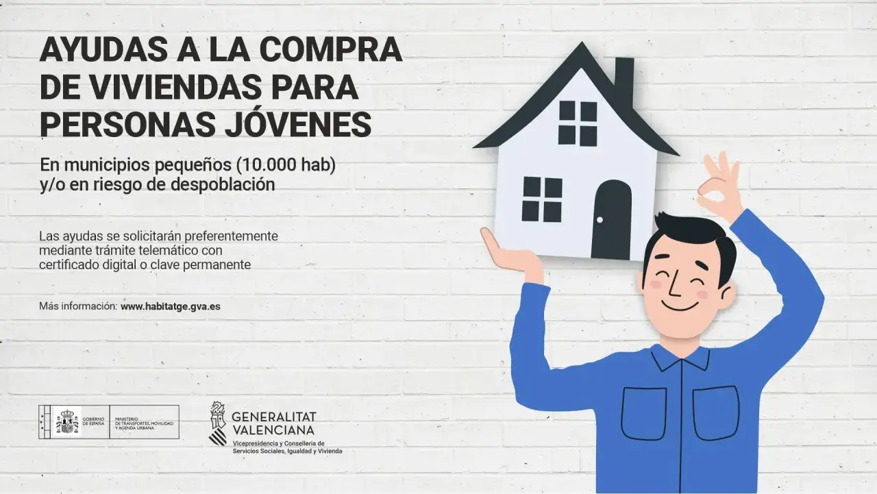 Jovenes, ¡tu ayuda para compra vivienda está aquí! Solicita online para municipios pequeños.